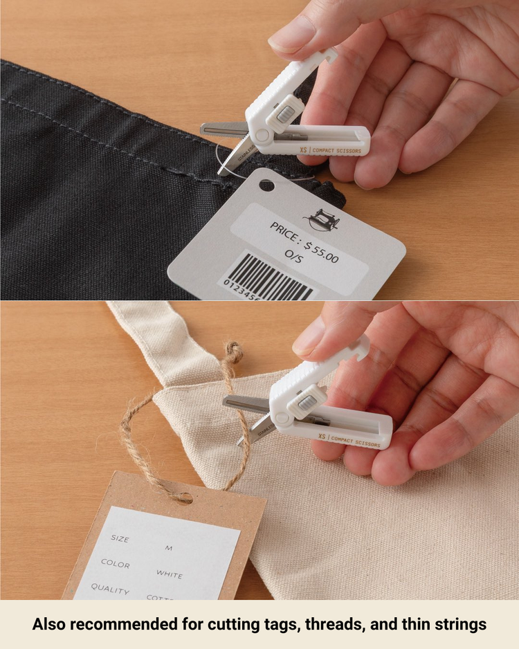 Midori XS Compact Scissors Serrated White