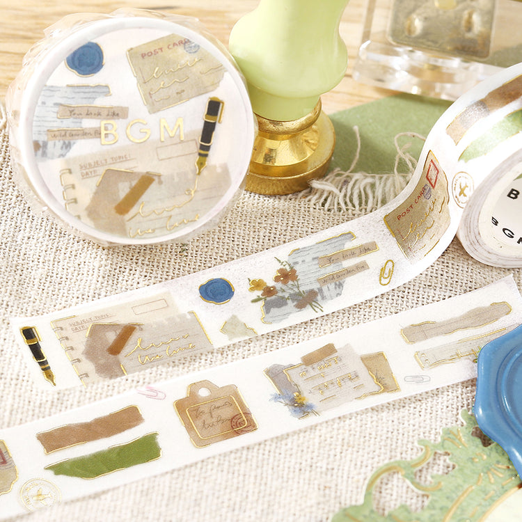 BGM Foil Stamping Masking Tape – Collage Fragments