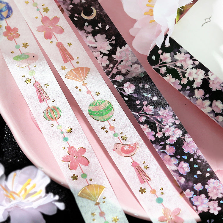 BGM Sakura Limited Masking Tape: Sakura - Hanging Ornaments