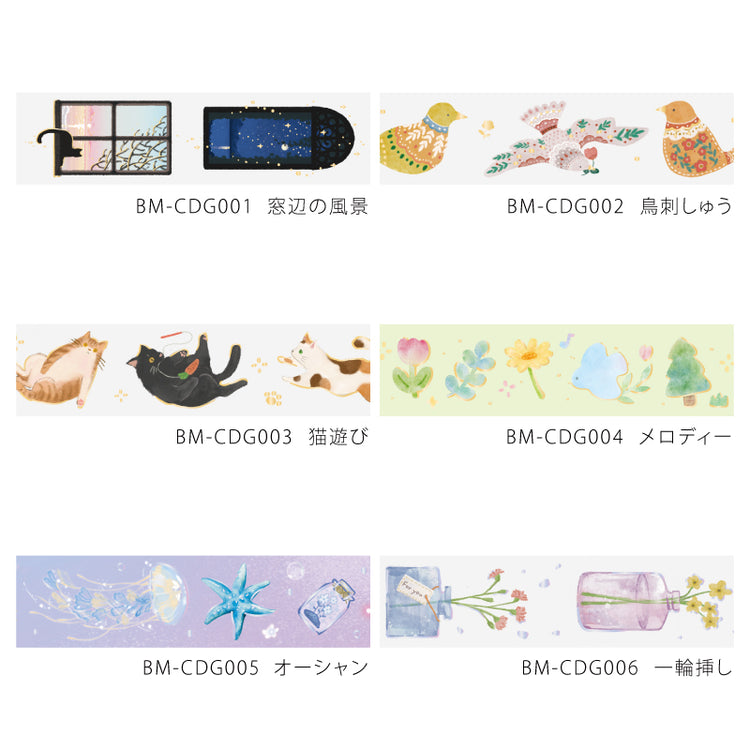 BGM Foil Stamping Clear Tape: Life - Window Scenery