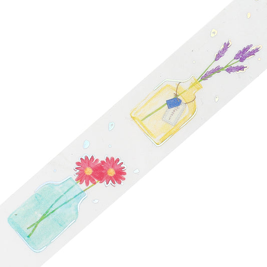 BGM Foil Stamping Clear Tape: Life - Vase for a Single Flower