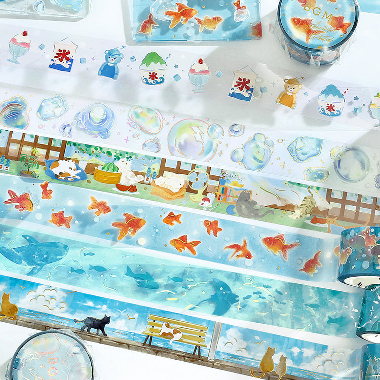 BGM Summer Limited Edition Clear Tape: Cats' Summer Vacation