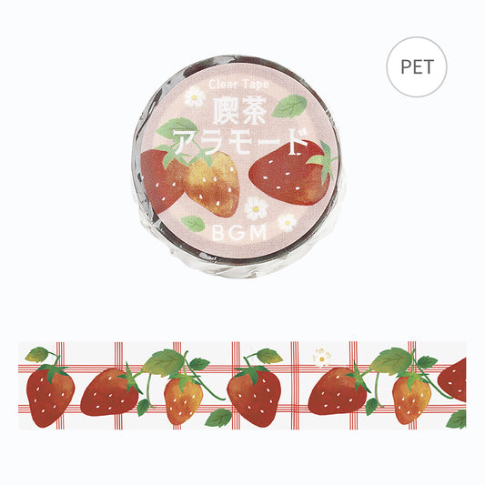 BGM Clear Tape: Cafe Alamode - Strawberry