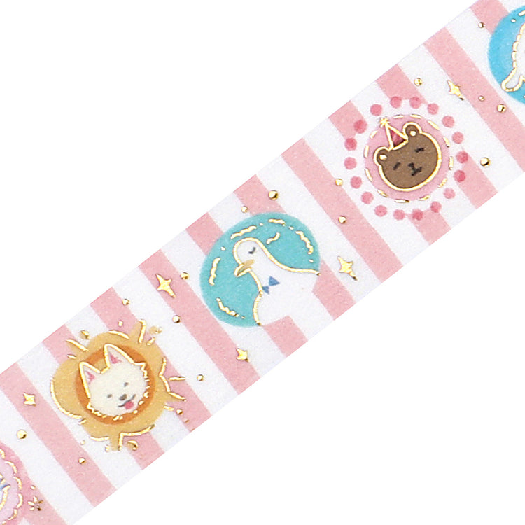 BGM Foil Stamping Masking Tape - Animal Town