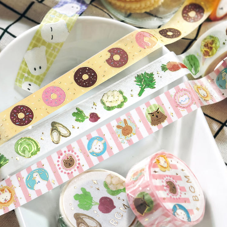 BGM Foil Stamping Masking Tape - Animal Town