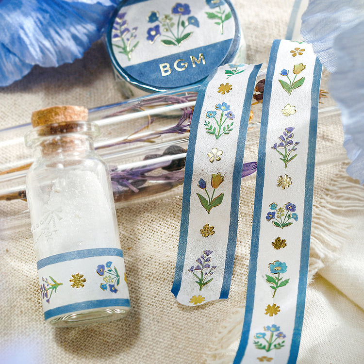 BGM Foil Stamping Masking Tape - Flower Ribbon