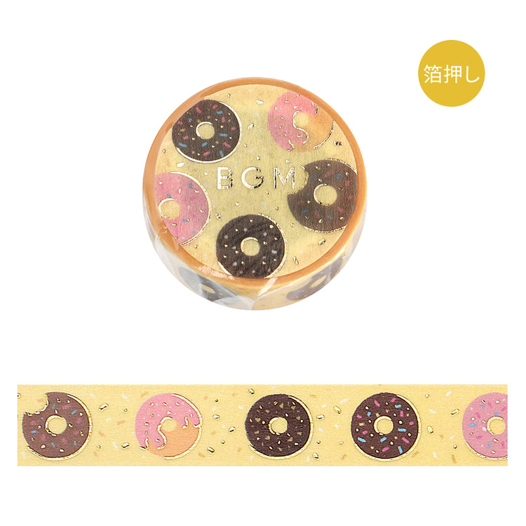 BGM Foil Stamping Masking Tape - Afternoon Doughnuts