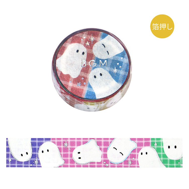 BGM Foil Stamping Masking Tape - Colorful Ghost