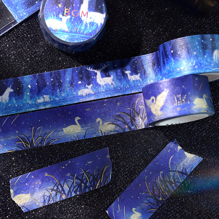 BGM Foil Stamping Masking Tape: Life - Sleeping Forest