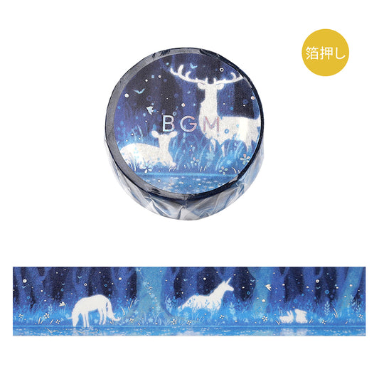 BGM Foil Stamping Masking Tape: Life - Glowing Forest