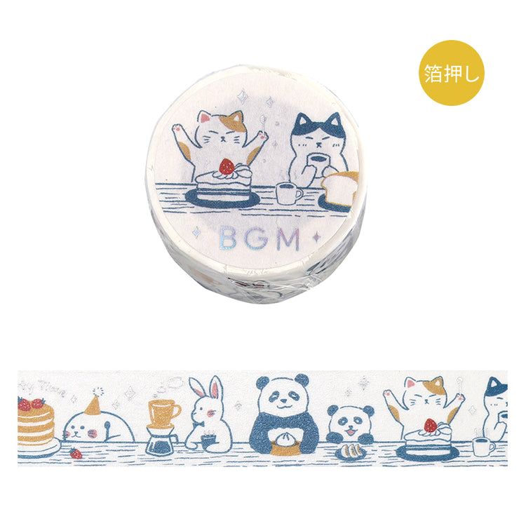 BGM Foil Stamping Masking Tape: Life - Dinner Party