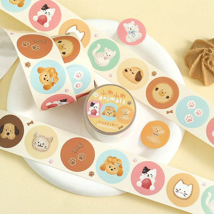 BGM Roll Sticker: Fluffy Animals