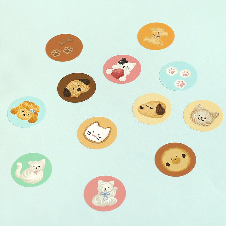 BGM Roll Sticker: Fluffy Animals