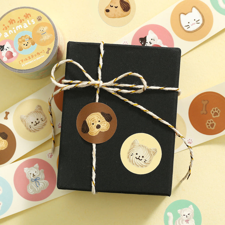 BGM Roll Sticker: Fluffy Animals