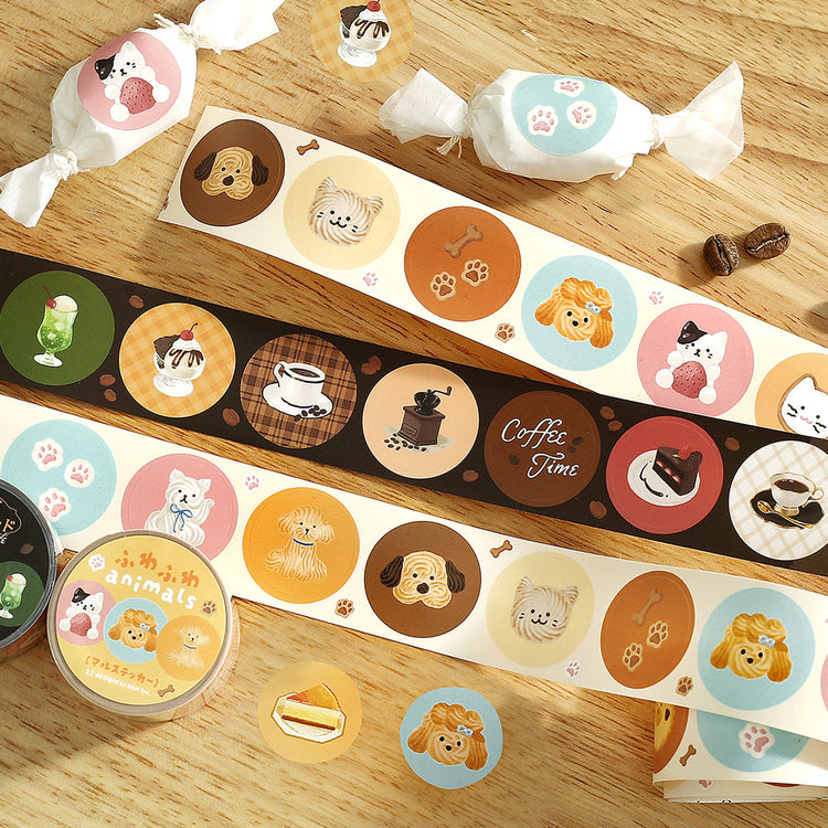 BGM Roll Sticker: Fluffy Animals