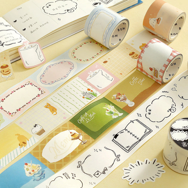 BGM Roll Sticker: Writable - Flower Frame