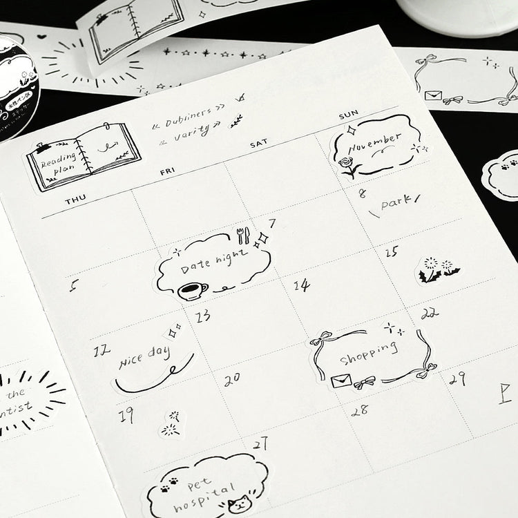BGM Roll Sticker: Writable - Sketch