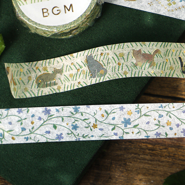 BGM Foil Stamping Masking Tape: Kusabana Techo - Flower Dance