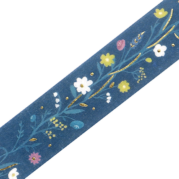 BGM Foil Stamping Masking Tape: Kusabana Techo - Hana no Hana (Flowering Plants)