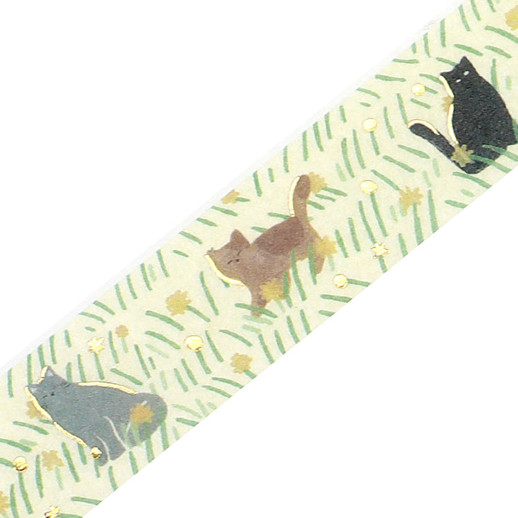 BGM Foil Stamping Masking Tape: Kusabana Techo - Cats