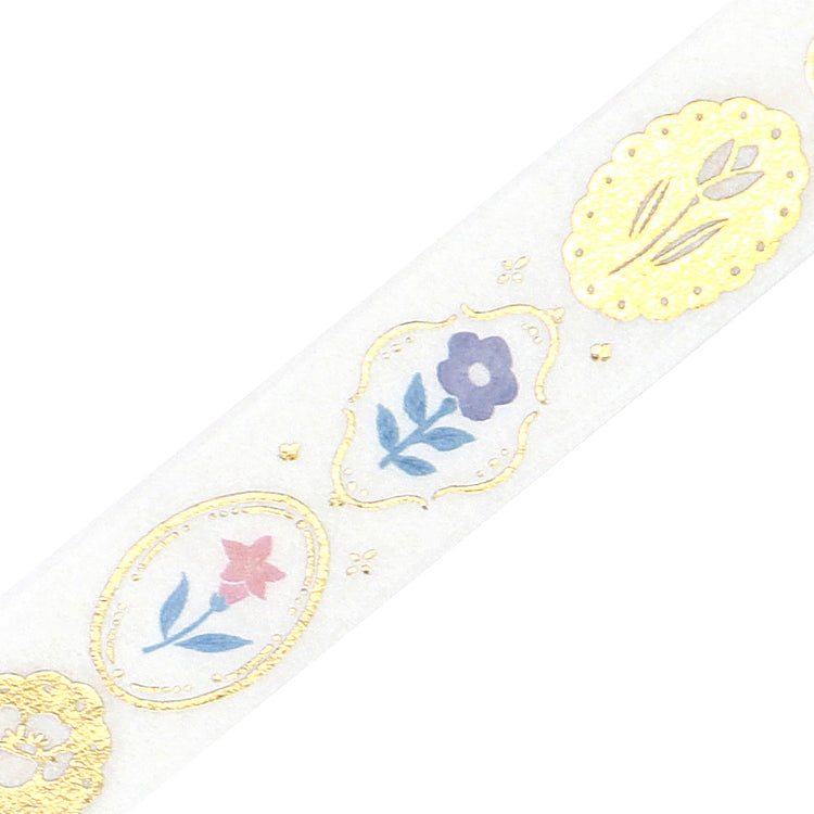 BGM Foil Stamping Masking Tape: Kusabana Techo - Flower Brooch