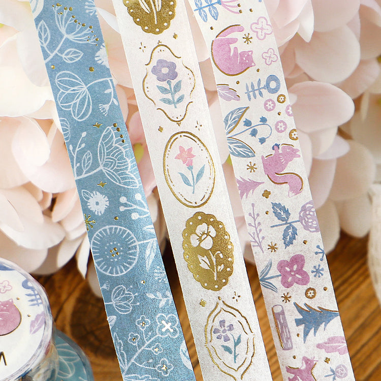 BGM Foil Stamping Masking Tape: Kusabana Techo - Flower Brooch