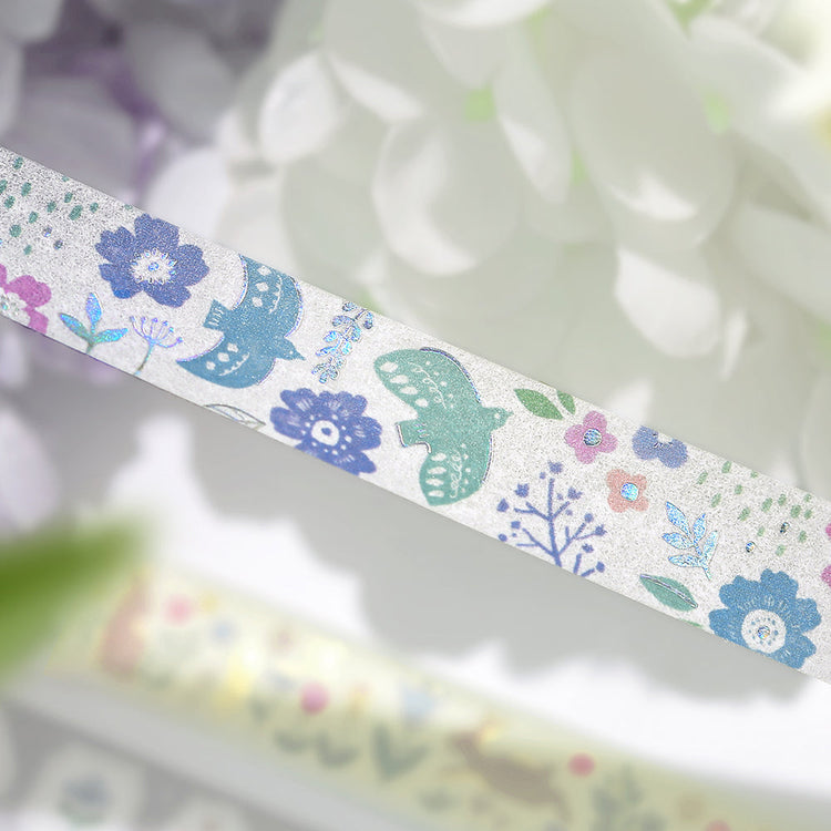BGM Foil Stamping Masking Tape: Nordic Forest - Birdsong