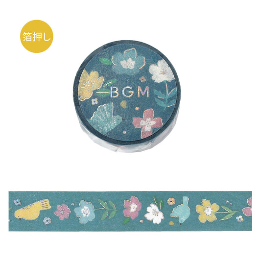 BGM Foil Stamping Masking Tape: Nordic Forest - Melody of Flowers