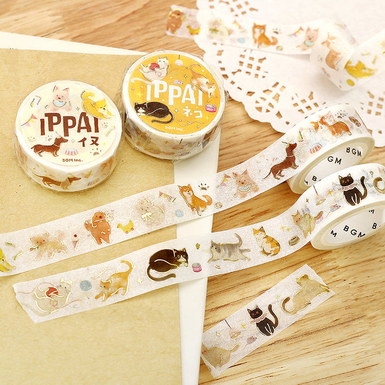 BGM Foil Stamping Masking Tape: IPPAI・Dogs Galore