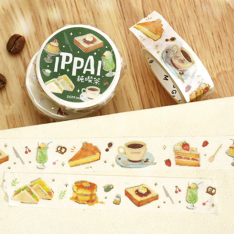 BGM Foil Stamping Masking Tape: IPPAI・Classic Coffee Shops Galore