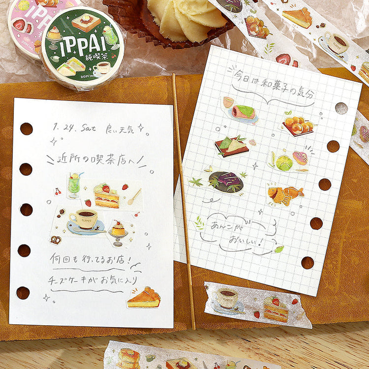 BGM Foil Stamping Masking Tape: IPPAI・Japanese Sweets Galore