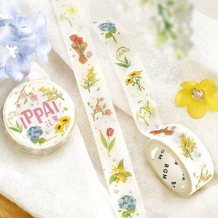 BGM Foil Stamping Masking Tape: IPPAI・Bouquets Galore