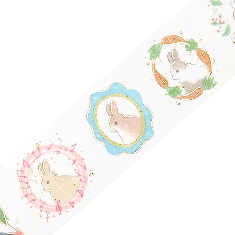 BGM Foil Stamping Masking Tape: Rabbit Country - Flame