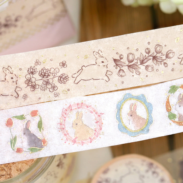 BGM Foil Stamping Masking Tape: Rabbit Country - Fairy Tale