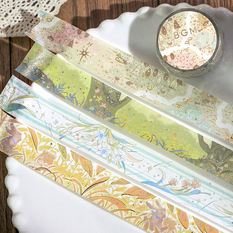 BGM Foil Stamping Masking Tape: Mysterious Journey - Flower Language