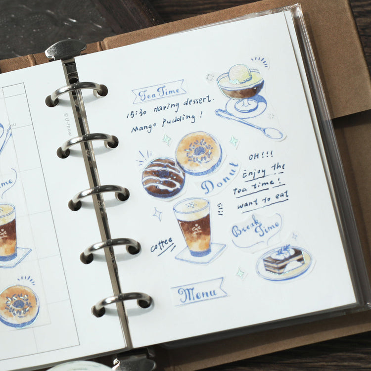 BGM Foil Stamping Masking Tape: Travel, Cafe, and Diary - Mocha