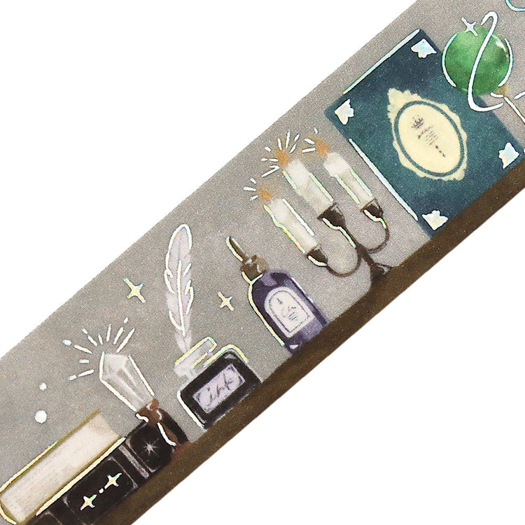BGM Foil Stamping Masking Tape: Fantasy Bibliotheca Grimoire