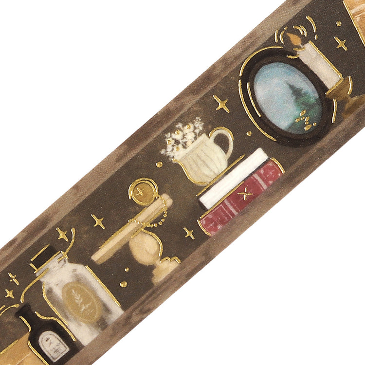 BGM Foil Stamping Masking Tape: Fantasy Bibliotheca Antique