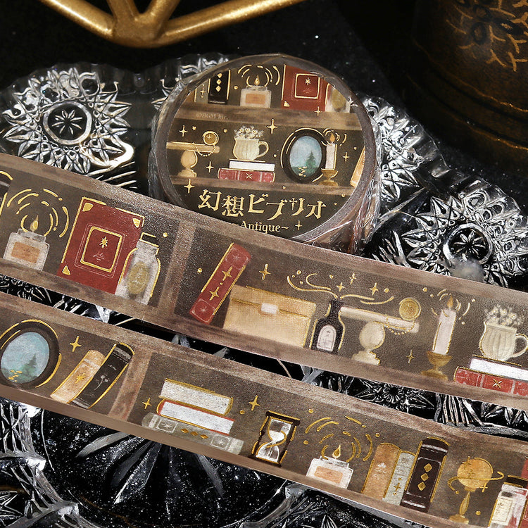 BGM Foil Stamping Masking Tape: Fantasy Bibliotheca Antique