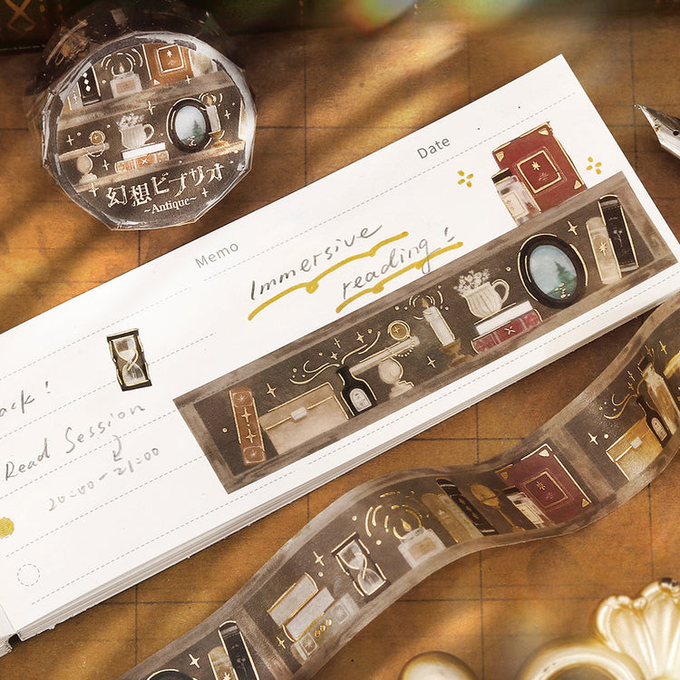 BGM Foil Stamping Masking Tape: Fantasy Bibliotheca Antique