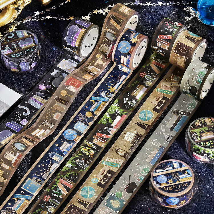 BGM Foil Stamping Masking Tape: Fantasy Bibliotheca Astra