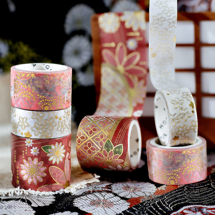 BGM Foil Stamping Masking Tape: The Color of Kimono - Crimson