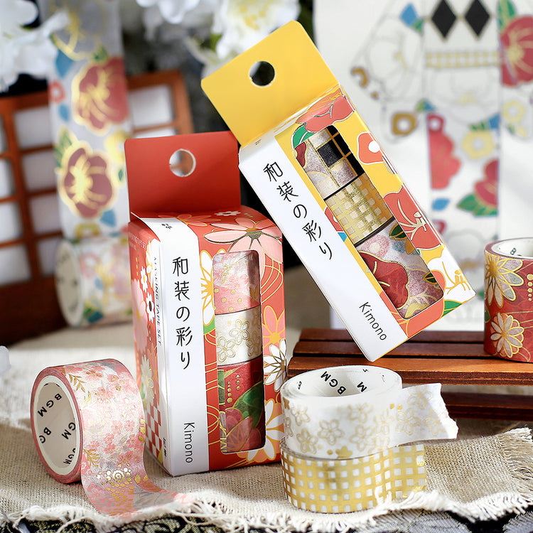 BGM Foil Stamping Masking Tape: The Color of Kimono - Crimson