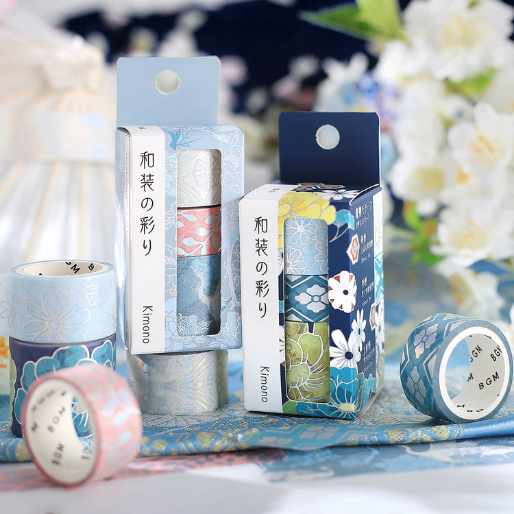 BGM Foil Stamping Masking Tape: The Color of Kimono - Azure Blue