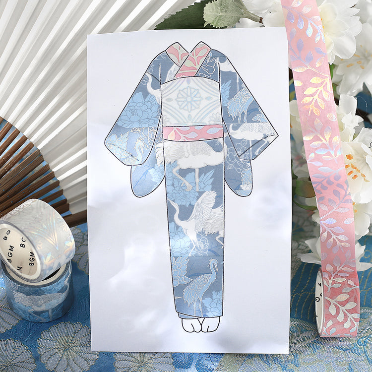 BGM Foil Stamping Masking Tape: The Color of Kimono - Light Indigo