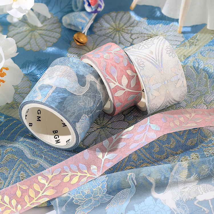 BGM Foil Stamping Masking Tape: The Color of Kimono - Light Indigo