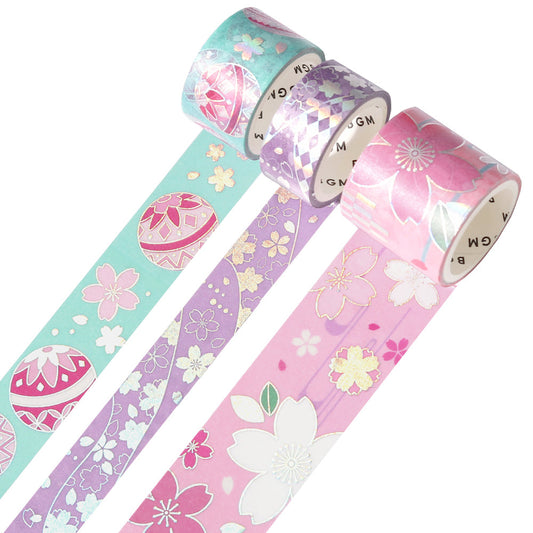 BGM Foil Stamping Masking Tape: The Color of Kimono - Cherry Blossoms