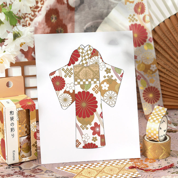 BGM Foil Stamping Masking Tape: The Color of Kimono - Brilliant Splendor