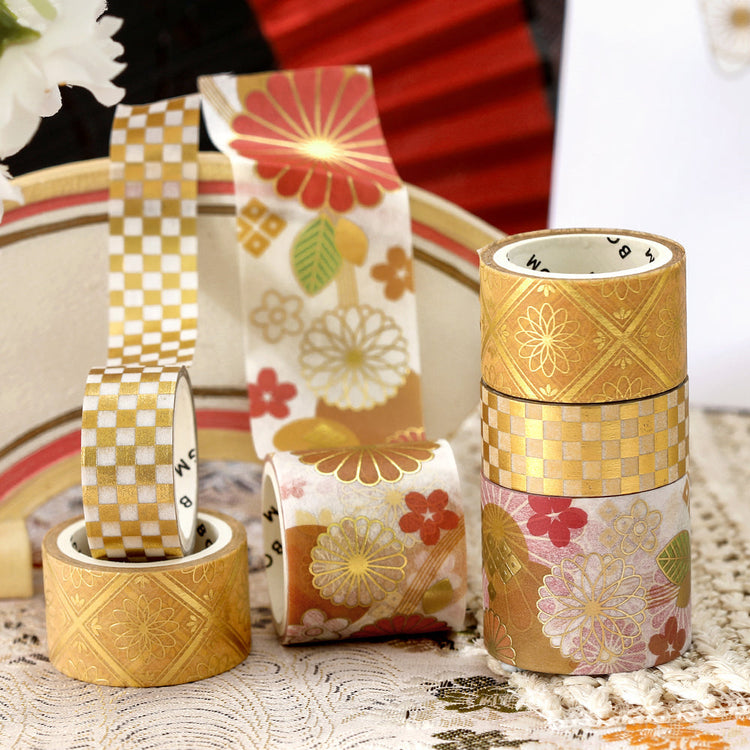 BGM Foil Stamping Masking Tape: The Color of Kimono - Brilliant Splendor