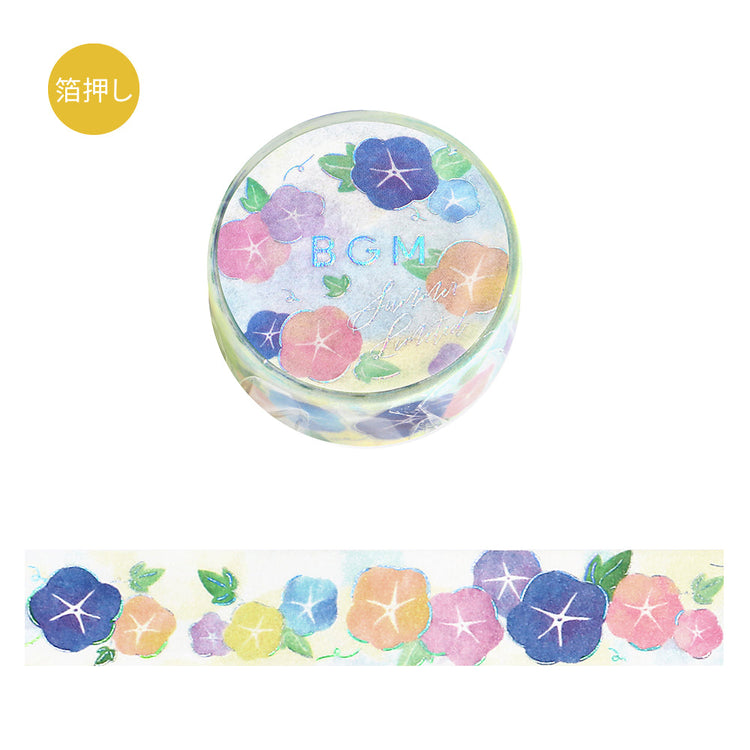 BGM Summer Limited Masking Tape - Morning Glories